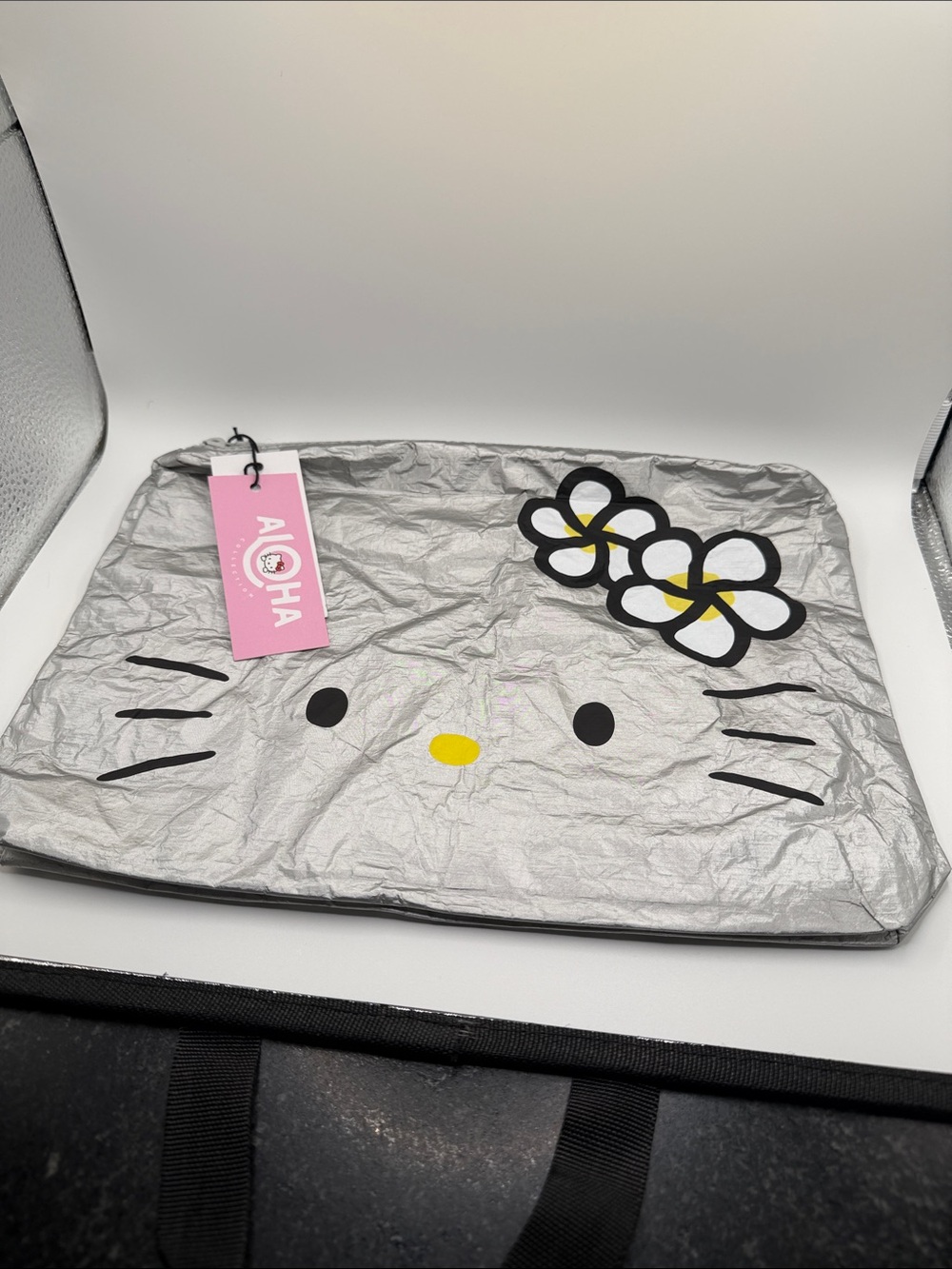 Aloha Collection x Hello Kitty Mid Pouch NWT Silver
